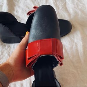 Creatures of comfort red bow shoes